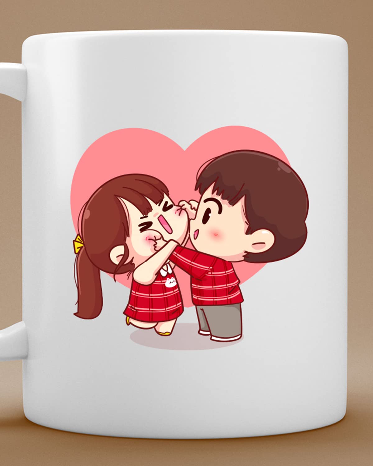 Love Theme Coffee Mug - Valentines Day Gift for Wife Husband Girlfriend Boyfriend | Romantic Printed Coffee Mug for Birthday, Anniversary Gift, Valentine's Day