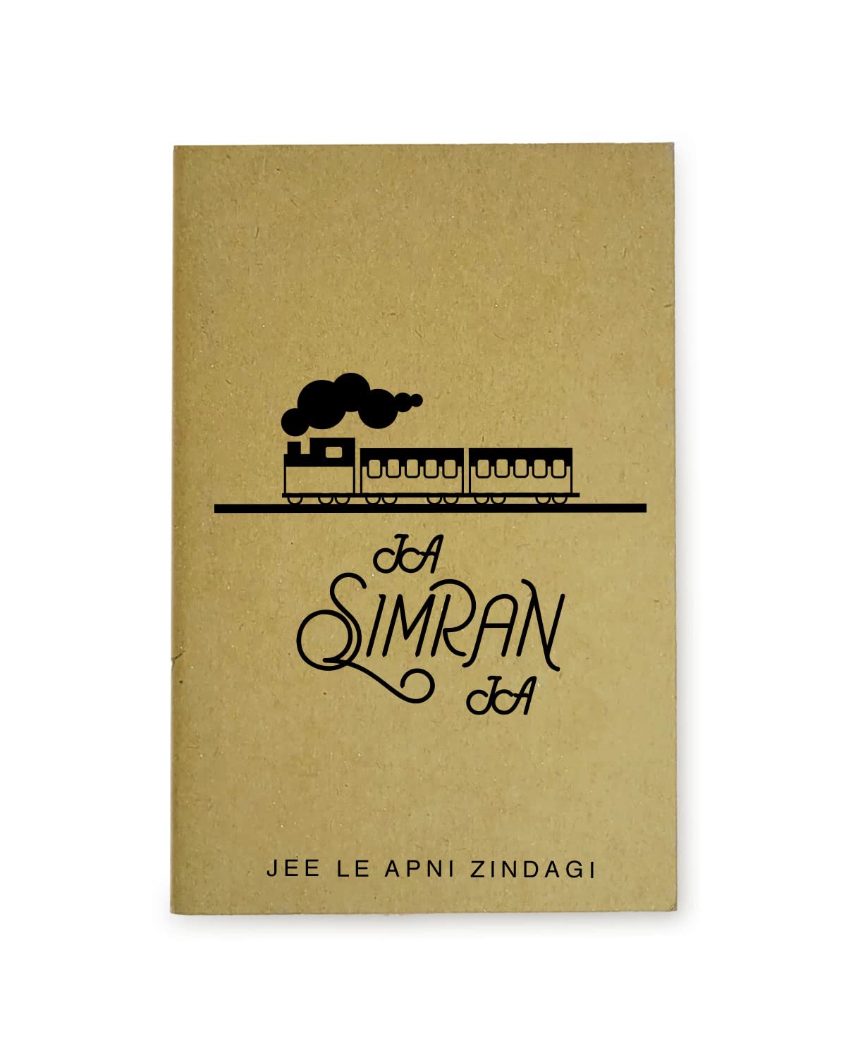 Ja Simran Ja - Brown A5 Doodle Notebook - Kraft Cover Notebook - A5 - 300 GSM Kraft Cover - Handmade - Unruled - 80 Pages - Natural Shade Pages 120 GSM - Funny Quotes & Quirky, Funky designs