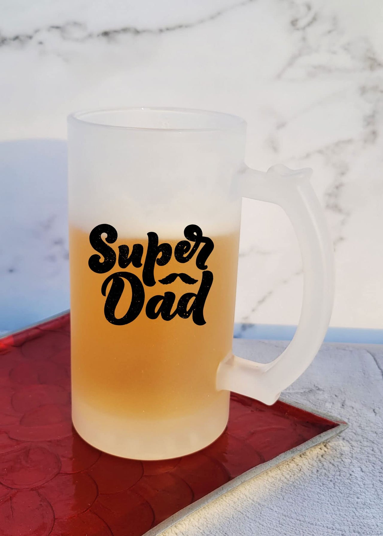 Super Dad - Frosted Beer Mug