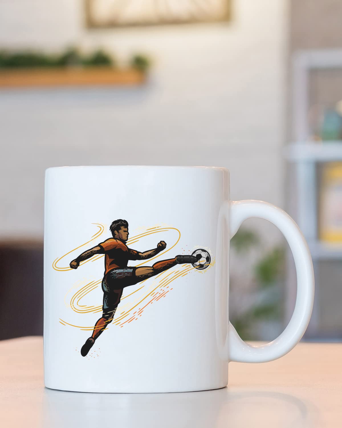 Football Theme Coffee Mug - Unique Gifts for Football Lovers, Football Mugs, Gifts for Football Fans, Football Coffee Mug for Husband Boyfriend Birthday, Valentine's Day Football Gift