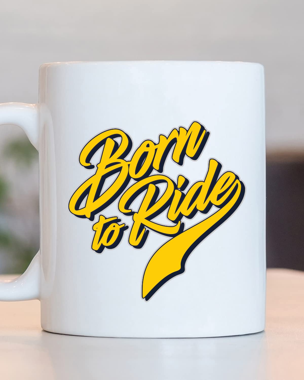 Born to Ride Coffee Mug - Unique Gifts for Bikers, Motorcycle Personalized Mugs, Gifts for Motorcycle Lovers, Bike Quotes Mug for Husband Boyfriend Birthday, Valentine Mugs for Him
