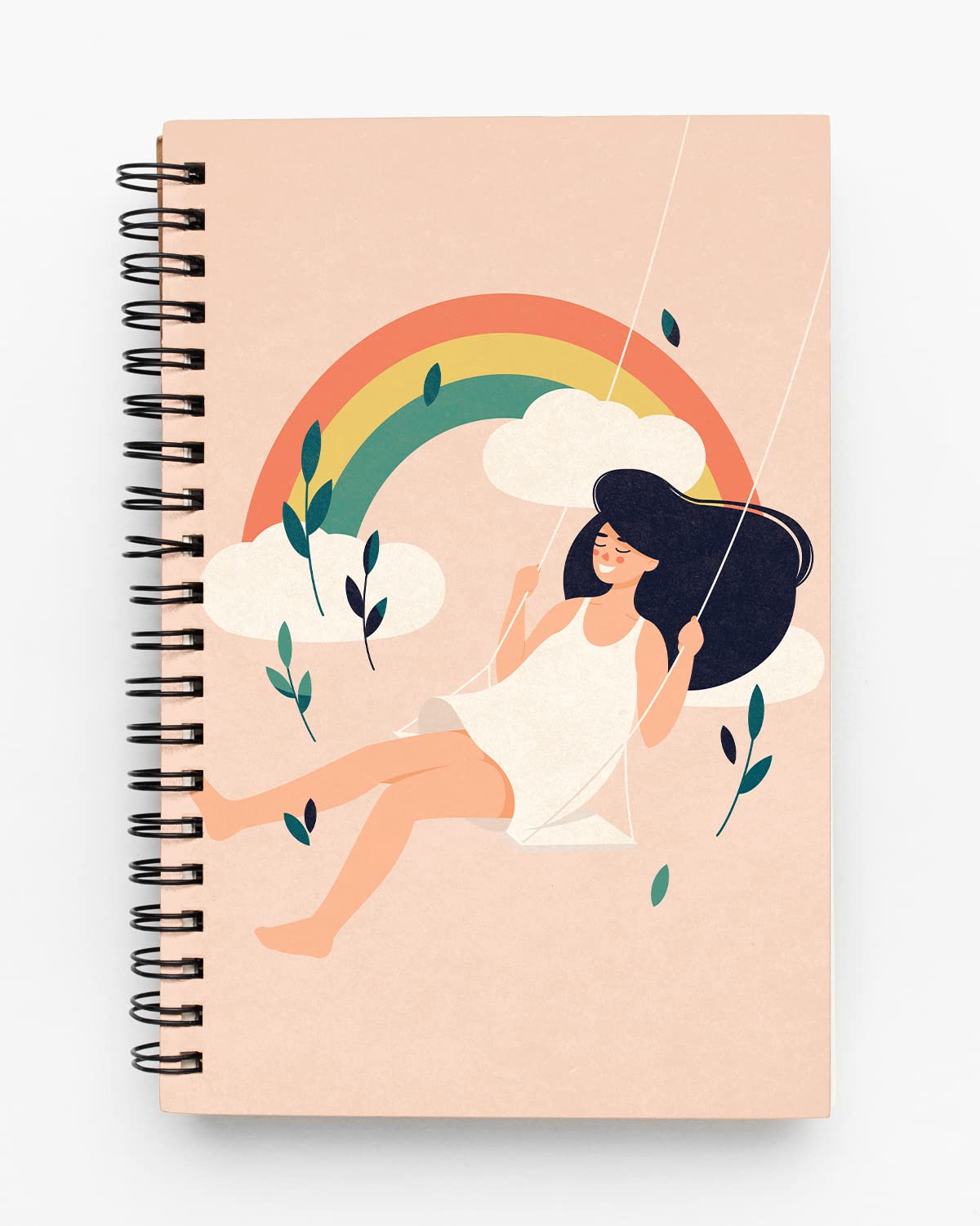 Rainbow & Happiness Spiral Notebook