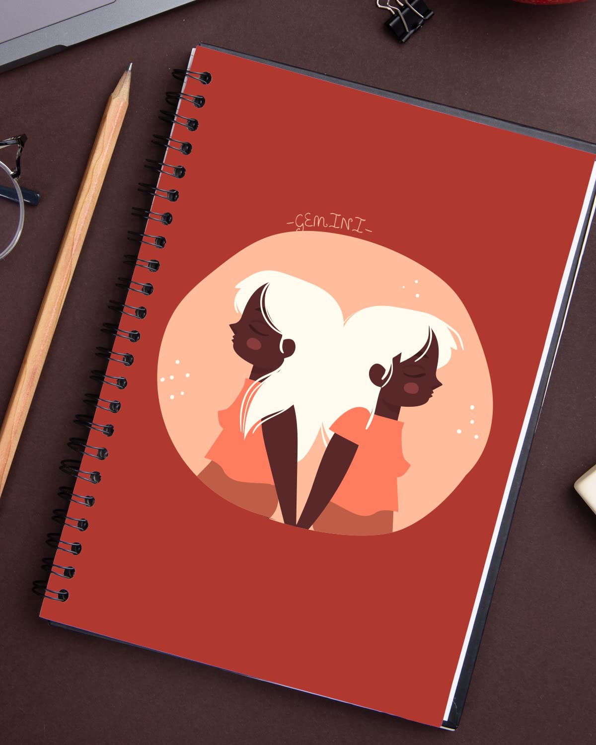 Gemini Illustrated Spiral Notebook