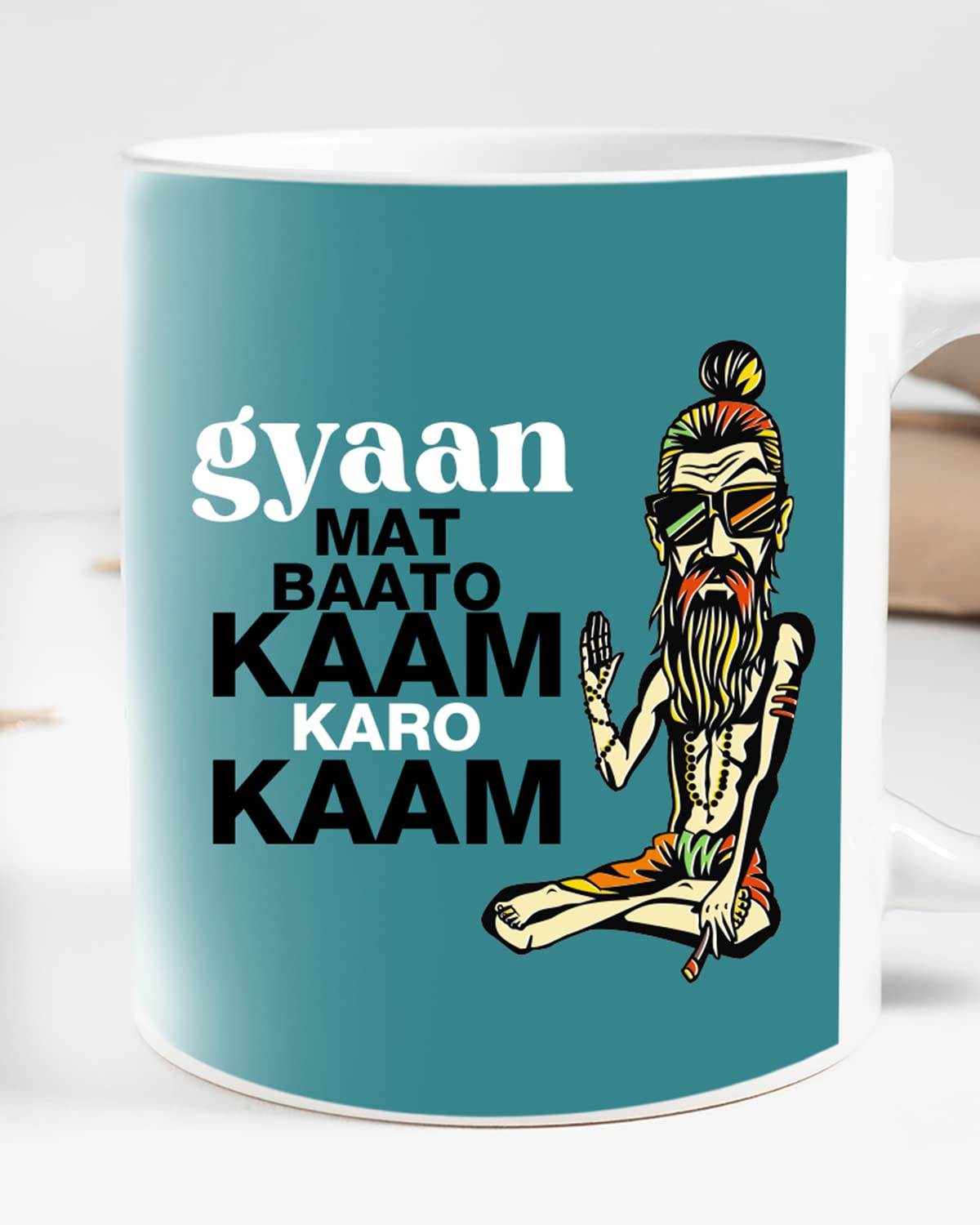 GYAAN MAT BAATO Coffee Mug - Gift for Friend, Birthday Gift, Birthday Mug, Sarcasm Quotes Mug, Mugs with Funny & Funky Dialogues, Bollywood Mugs, Funny Mugs for Him & Her