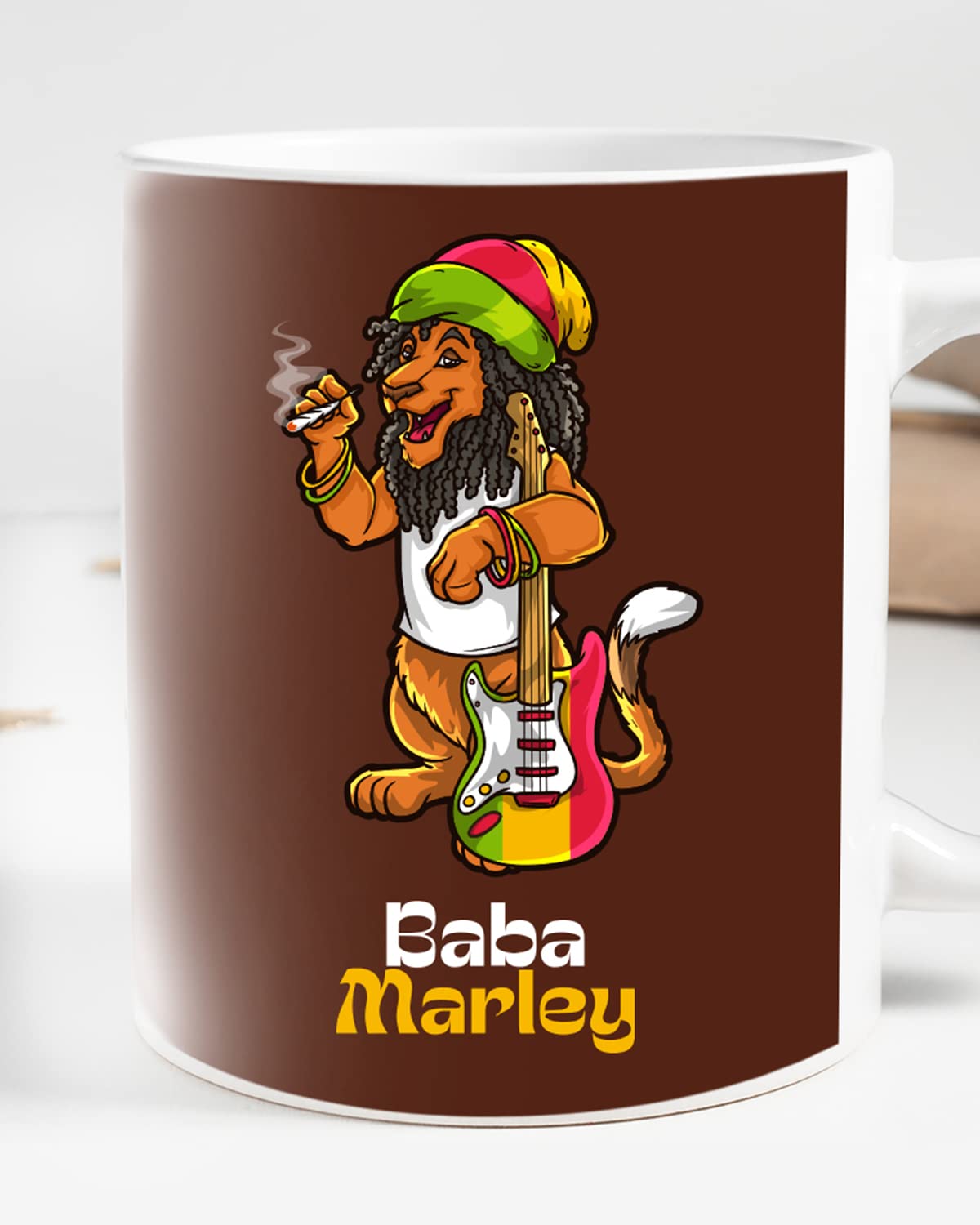 Baba Marley Coffee Mug - Gift for Friend, Birthday Gift, Birthday Mug, Motivational Quotes Mug, Mugs with Funny & Funky Dialogues, Bollywood Mugs, Funny Mugs for Him & Her