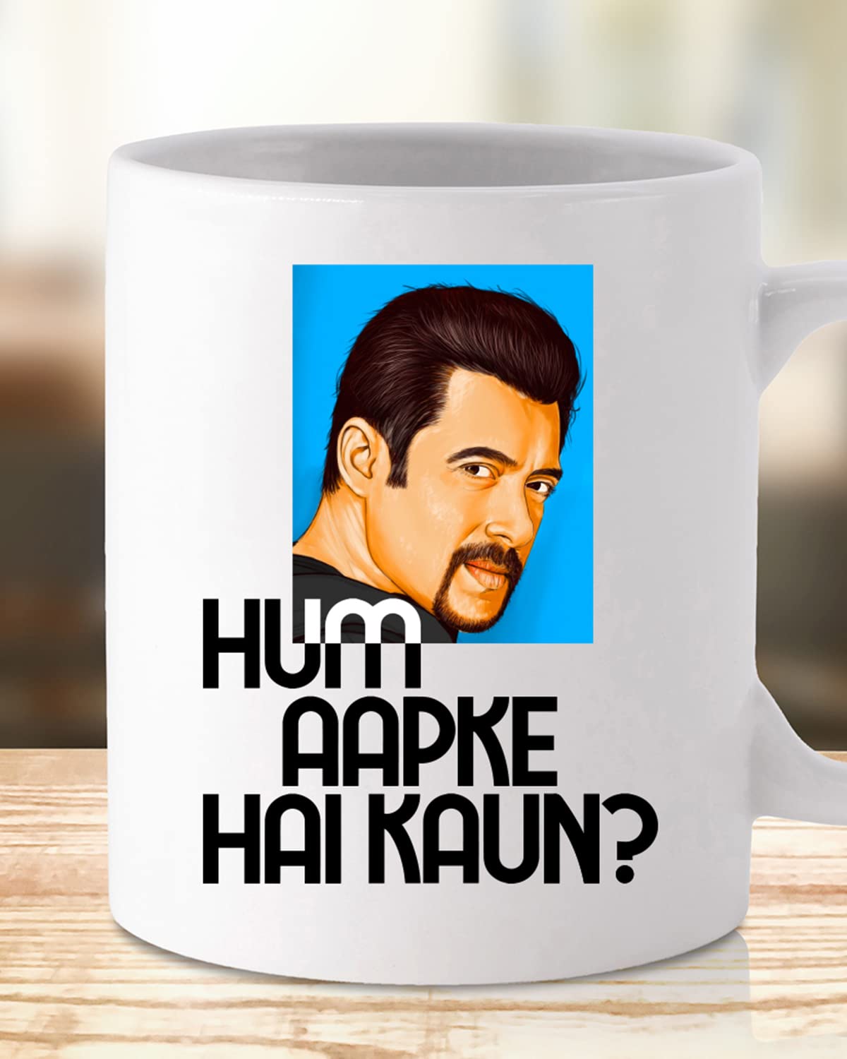 HUM APKE HAIN KAUN Coffee Mug - Gift for Friend, Birthday Gift, Birthday Mug, Motivational Quotes Mug, Mugs with Funny & Funky Dialogues, Bollywood Mugs, Funny Mugs for Him & Her