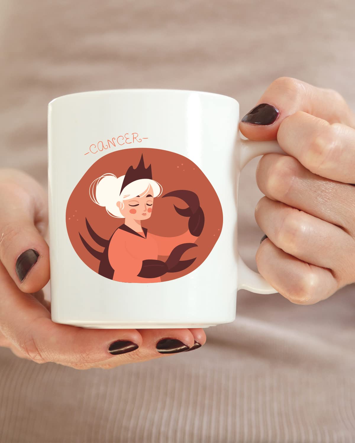 Cancer Coffee Mug - Gift for Friend, Birthday Gift, Birthday Mug, Printed with Zodiac Sign, Zodiac Sign Mugs for Him & Her Ceramic Zodiac Mug, Custom Zodiac Signs