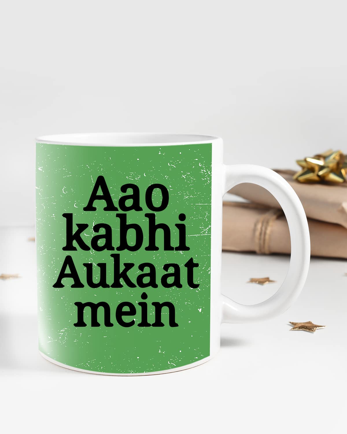 AAO KABHI AUKAAT Mein Coffee Mug - Gift for Friend, Birthday Gift, Birthday Mug, Sarcasm Quotes Mug, Mugs with Funny & Funky Dialogues, Bollywood Mugs, Funny Mugs for Him & Her