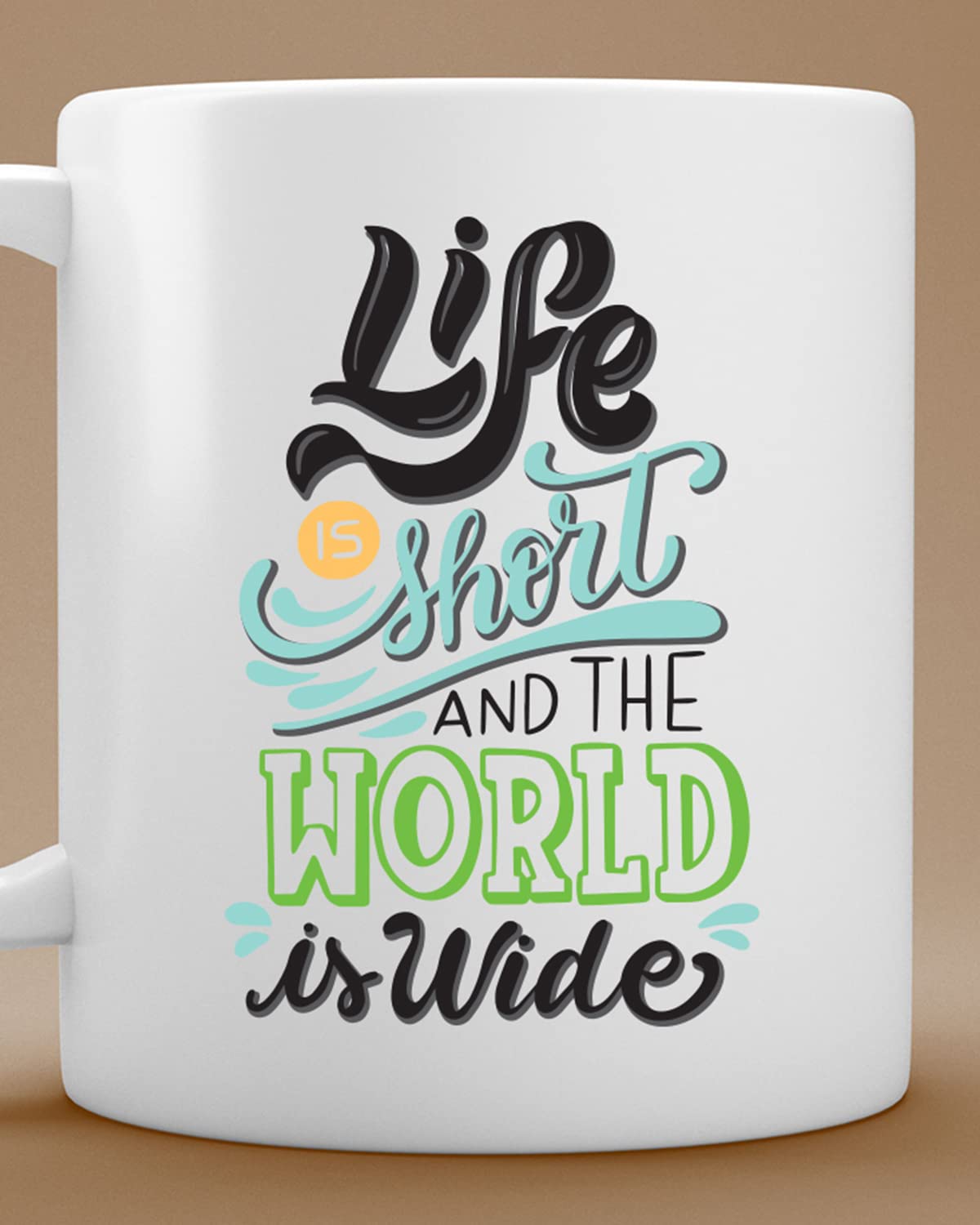 Life is Short Coffee Mug - Valentines Day Gift for Wife Husband