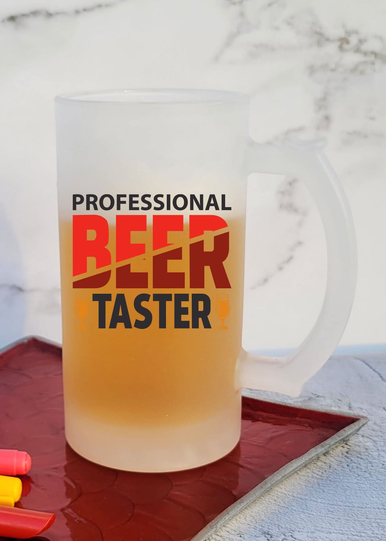 Professional Beer Taster - Frosted Beer Mug