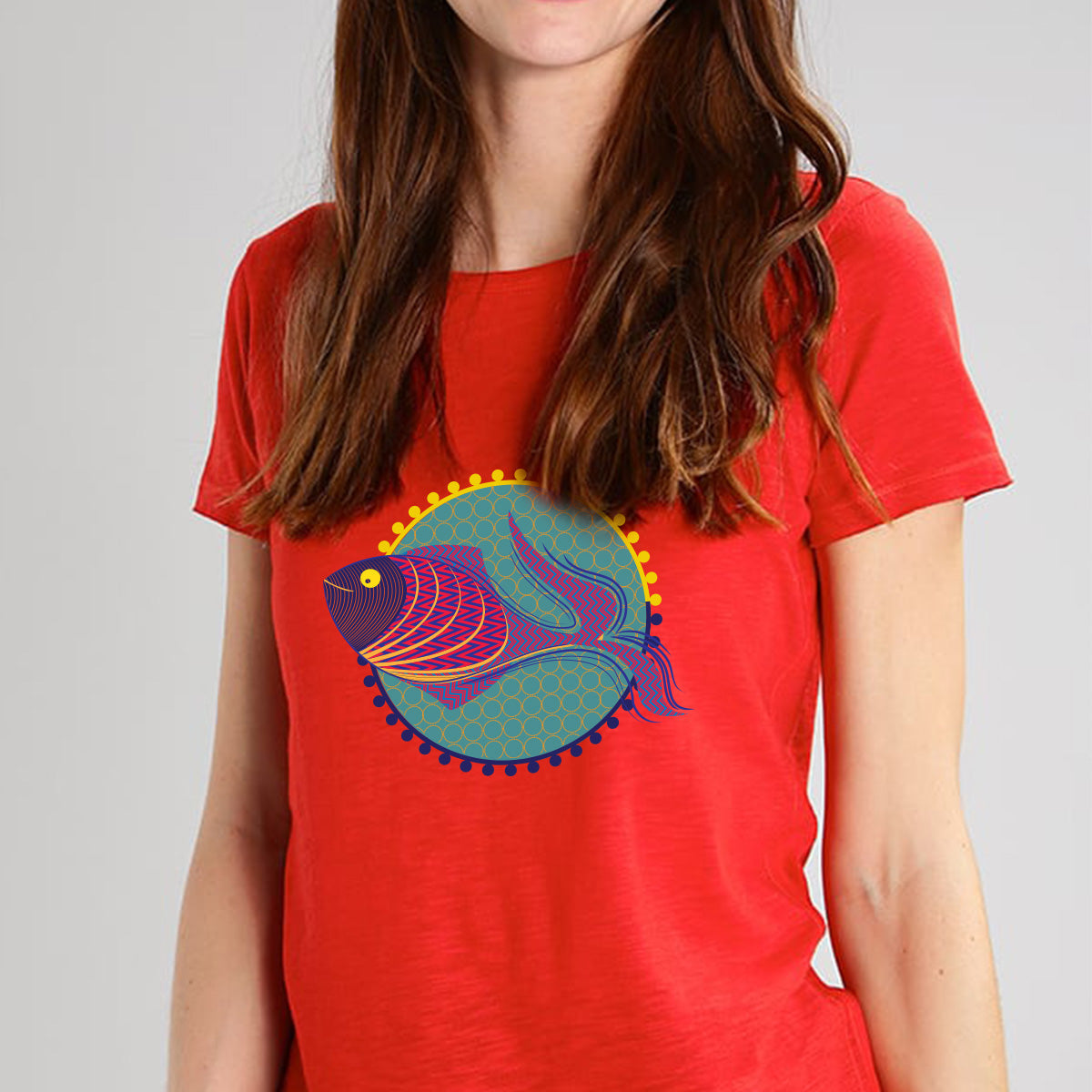 The Pretty Fish Red T- Shirt