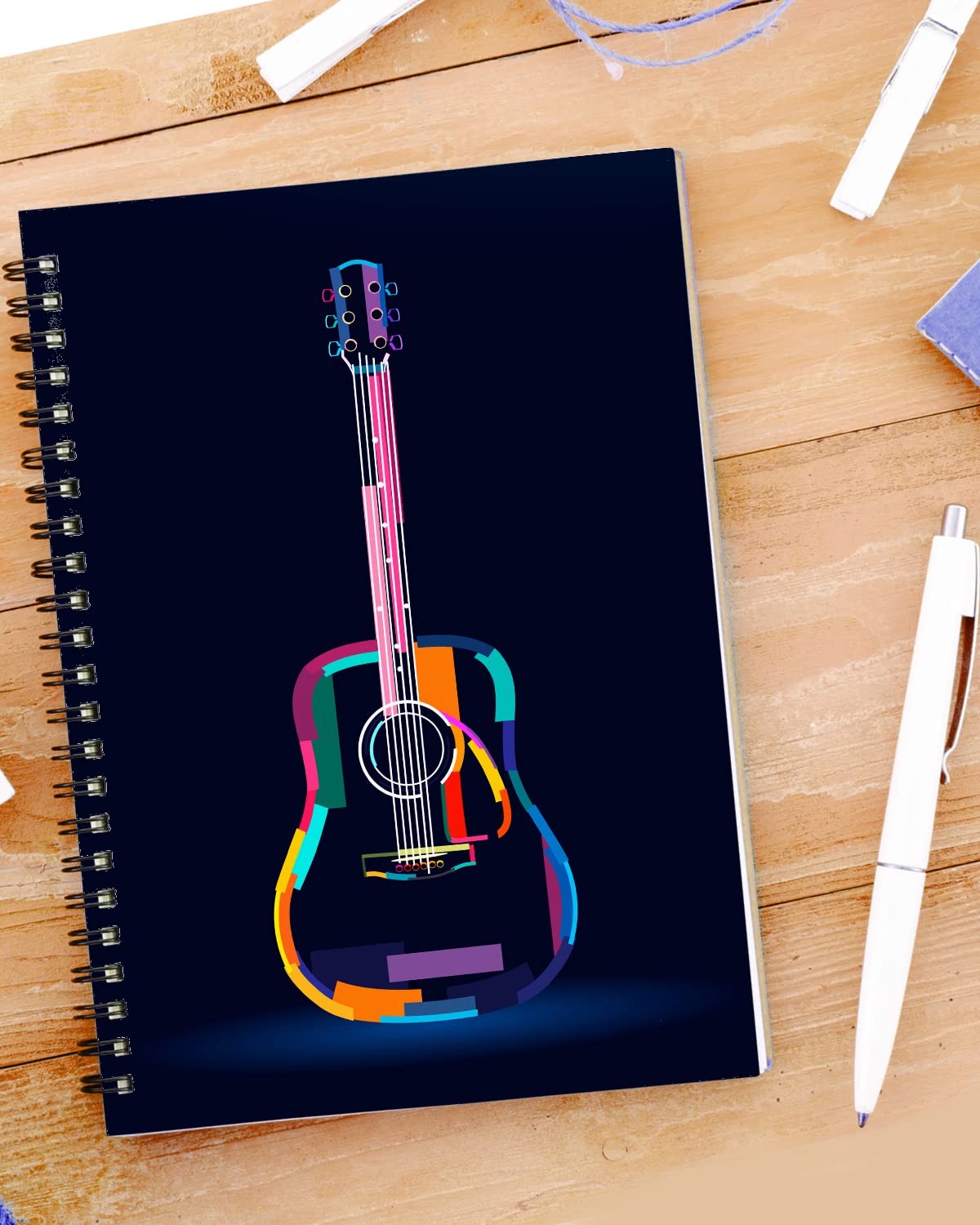 Abstract Guitar Spiral Notebook