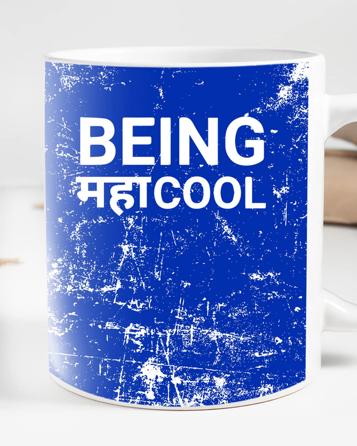 Being MAHA Cool Coffee Mug - Gift for Friend, Birthday Gift, Birthday Mug, Sarcasm Quotes Mug, Mugs with Funny & Funky Dialogues, Bollywood Mugs, Funny Mugs for Him & Her