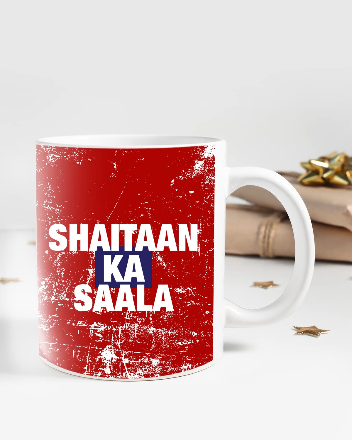 SHAITAAN KA SAALA Coffee Mug - Gift for Friend, Birthday Gift, Birthday Mug, Motivational Quotes Mug, Mugs with Funny & Funky Dialogues, Bollywood Mugs, Funny Mugs for Him & Her
