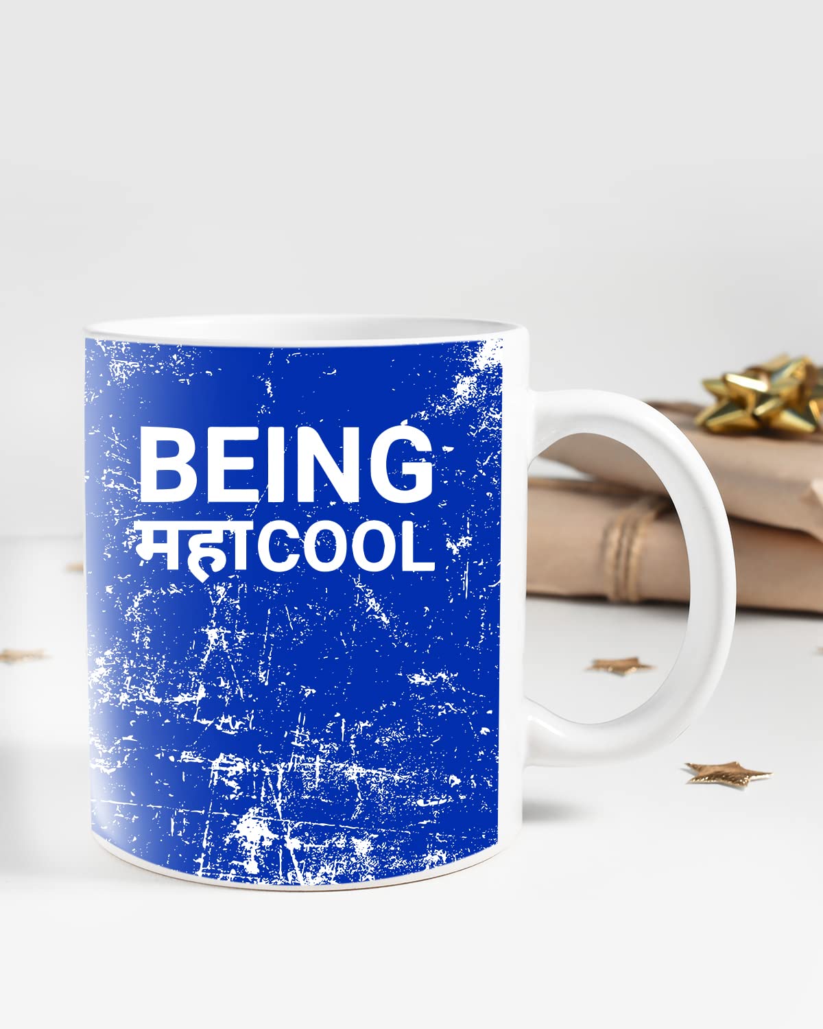 Being MAHA Cool Coffee Mug - Gift for Friend, Birthday Gift, Birthday Mug, Sarcasm Quotes Mug, Mugs with Funny & Funky Dialogues, Bollywood Mugs, Funny Mugs for Him & Her