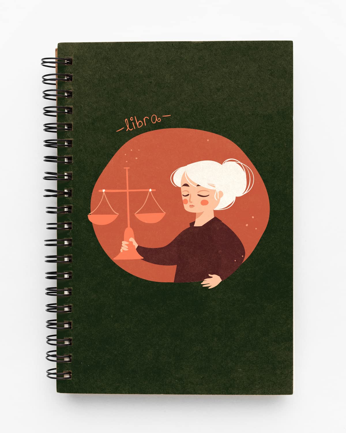 Libra Illustrated Spiral Notebook