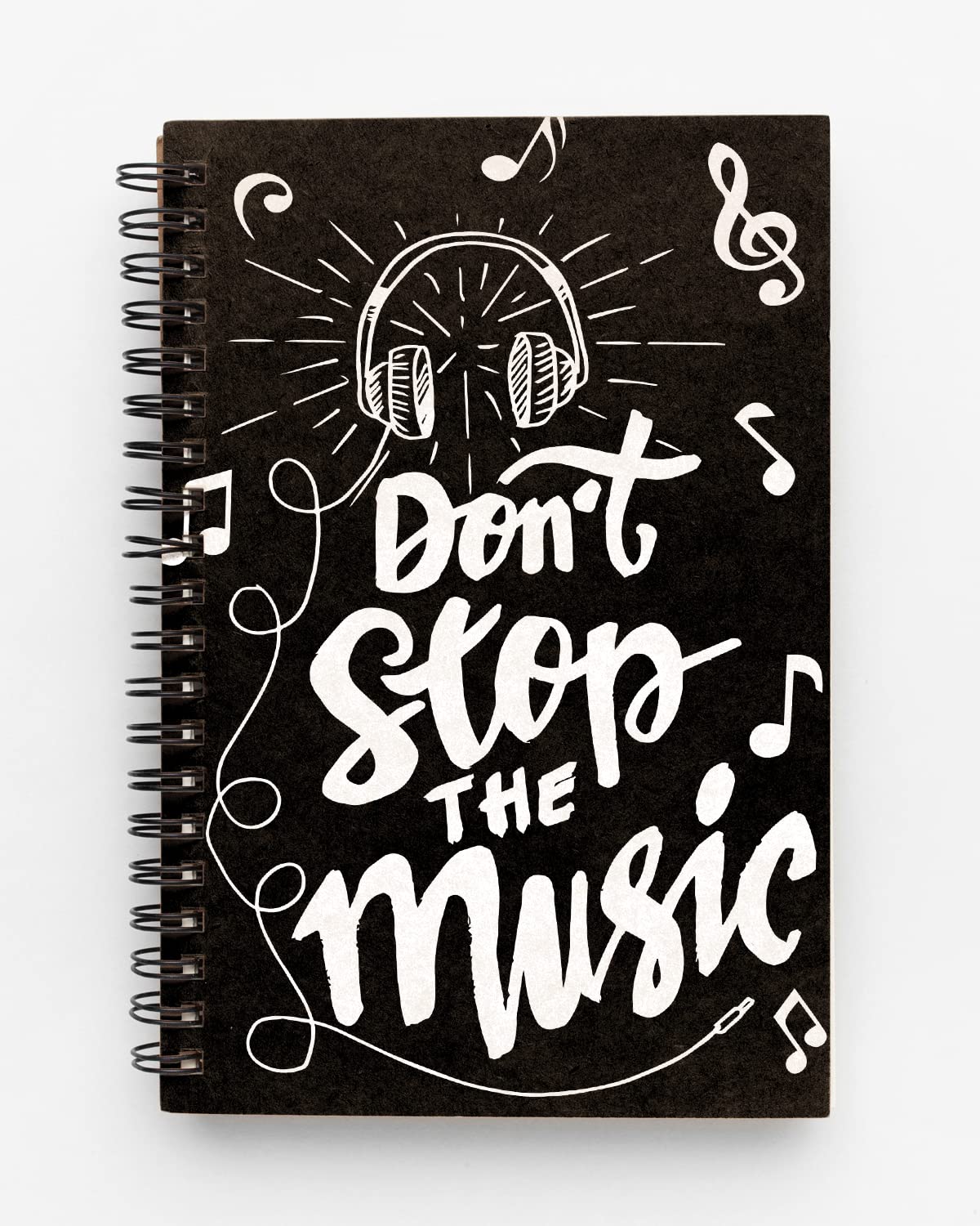 Don't Stop The Music Spiral Notebook