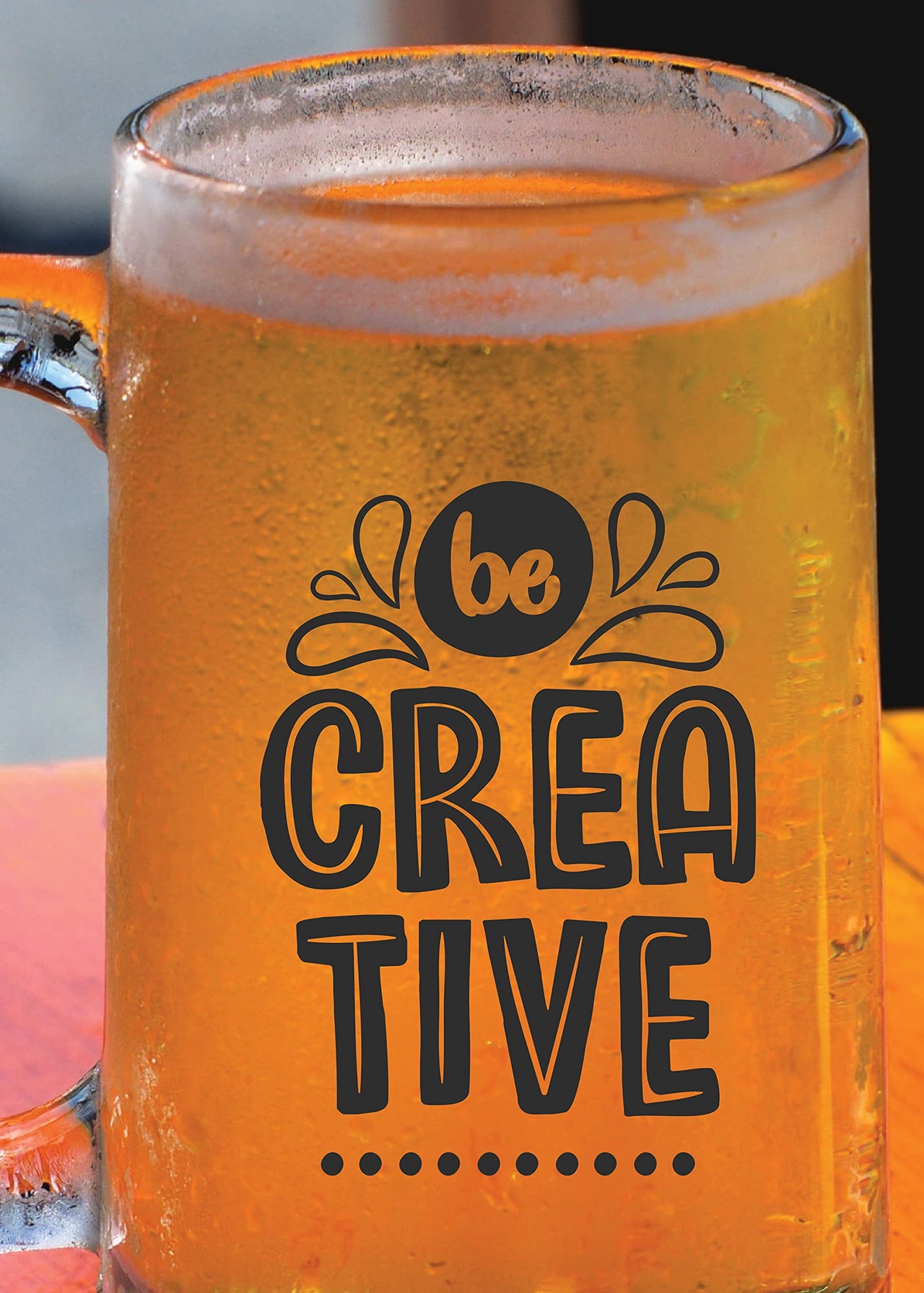 Creative - Beer Mug 1 Piece Clear, 500 ml - Transparent Glass Beer Mug
