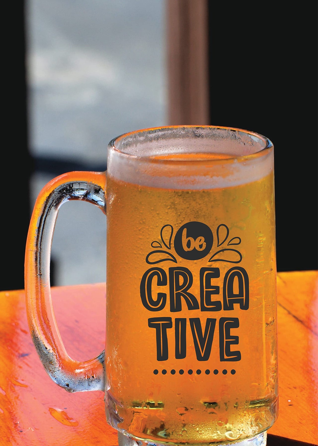 Creative - Beer Mug 1 Piece Clear, 500 ml - Transparent Glass Beer Mug