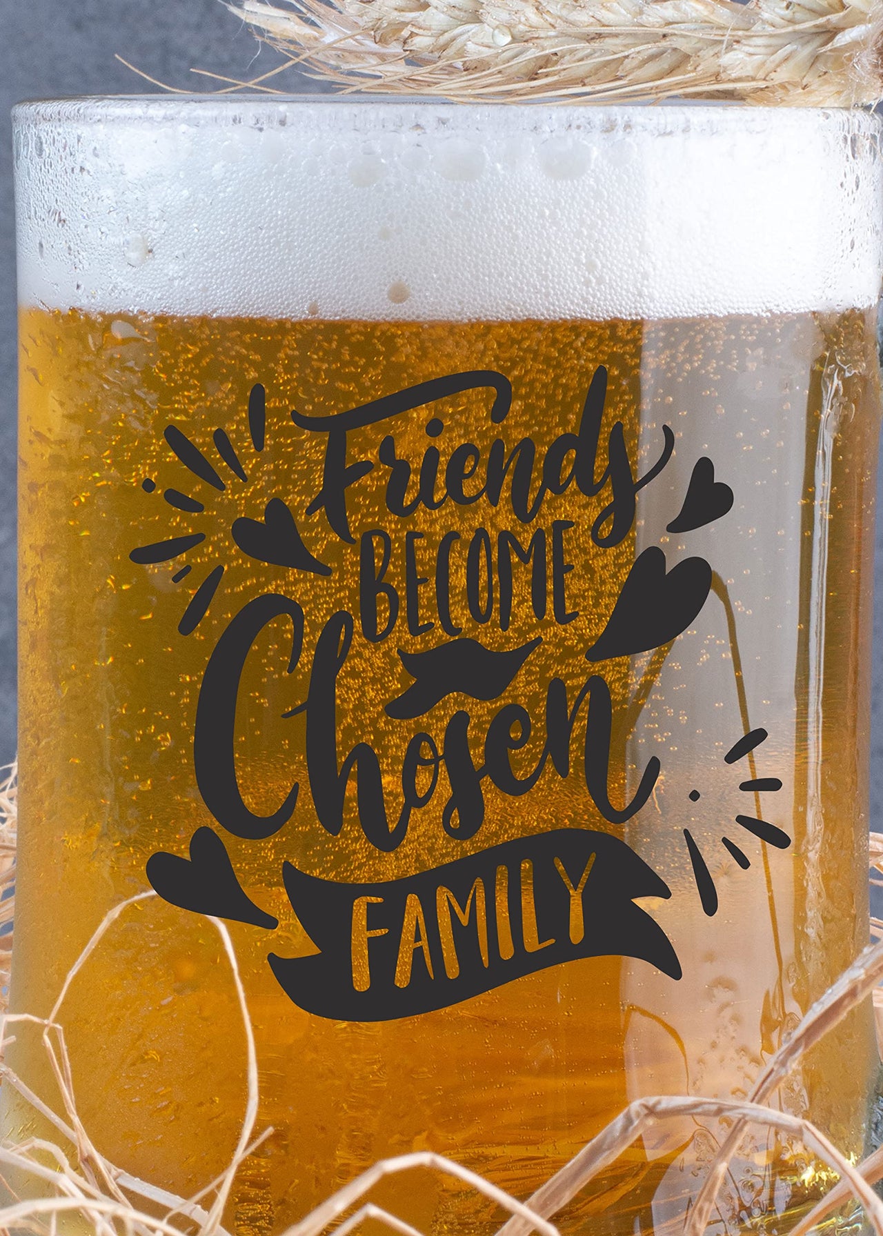 Friends -Beer Mug -1 Piece Clear, 500 ml -Transparent Glass Beer Mug